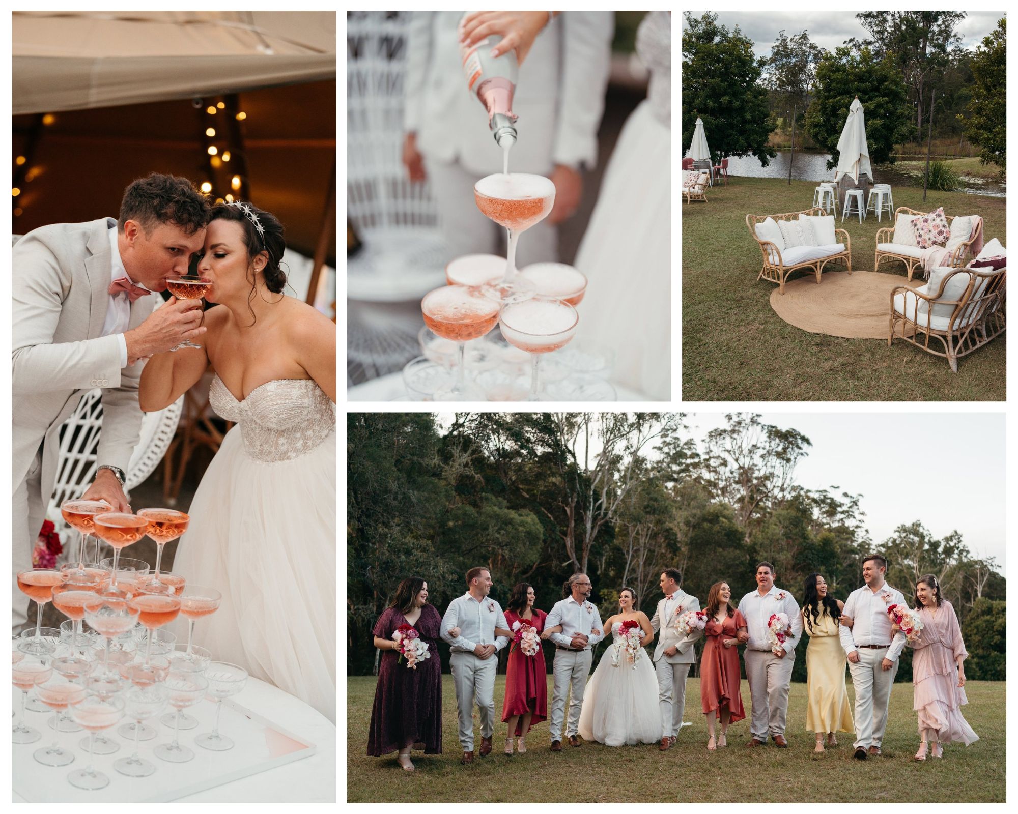 Beautiful tipi wedding bright spring florals